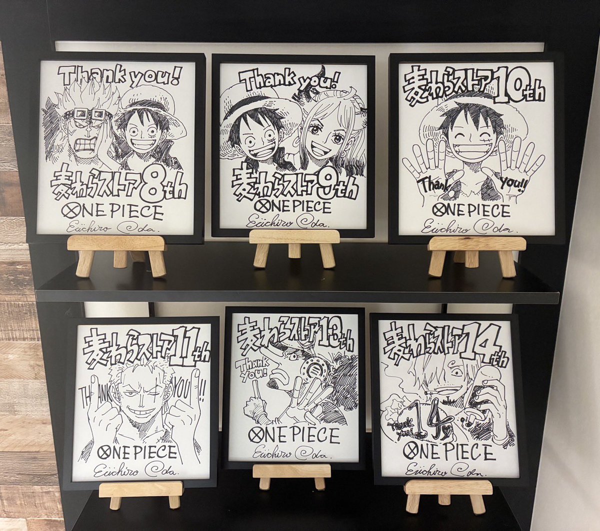Eiichiro_Staff's tweet photo. 【展示のお知らせ】
⠀
#麦わらストア オープン14周年を祝し
尾田っちが贈った記念色紙が
本日9.28(月)より渋谷本店で展示中です。
⠀
お越しの際は、ぜひご覧ください！
⠀
#ONEPIECE https://t.co/eaLe0cuc6T
