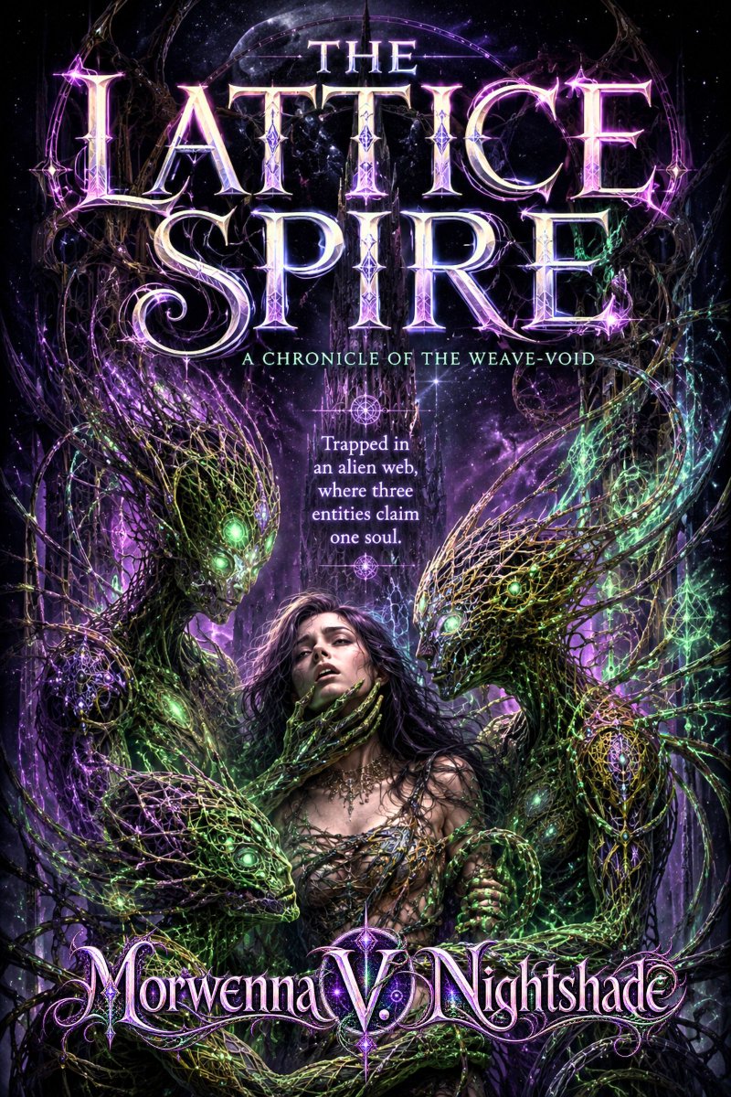 Stories2Romance's tweet photo. A spire rises overnight. Kira steps inside. The entrance seals.
Three alien entities bind her as their living center.
Resistance cracks. Will she become their permanent anchor?
#MonsterRomance #CosmicHorror #WhyChoose
https://t.co/eKbG2EpFAM https://t.co/OFTufdNSpQ