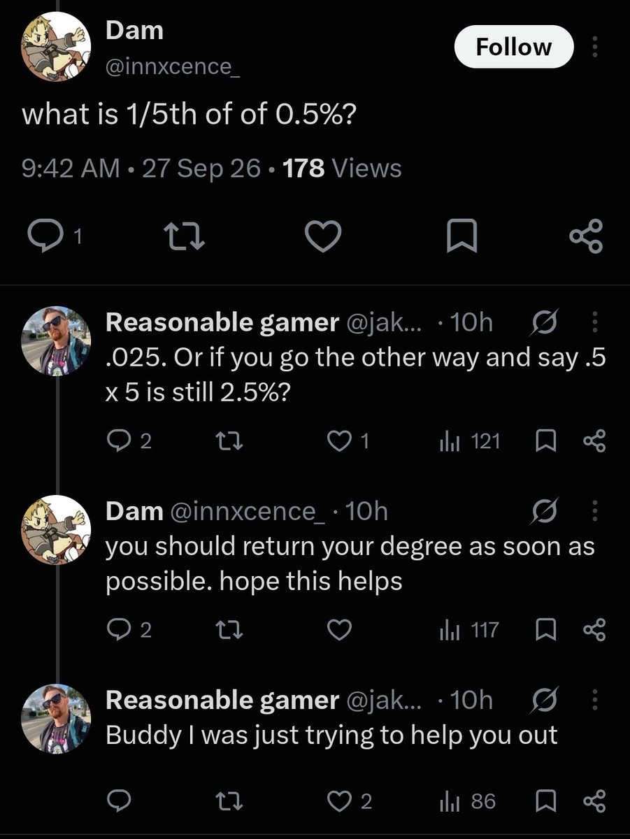 BaegulTheDwarf's tweet photo. This is actually one of the funniest interactions I've seen on this hellsite in months https://t.co/ubixXppuZf