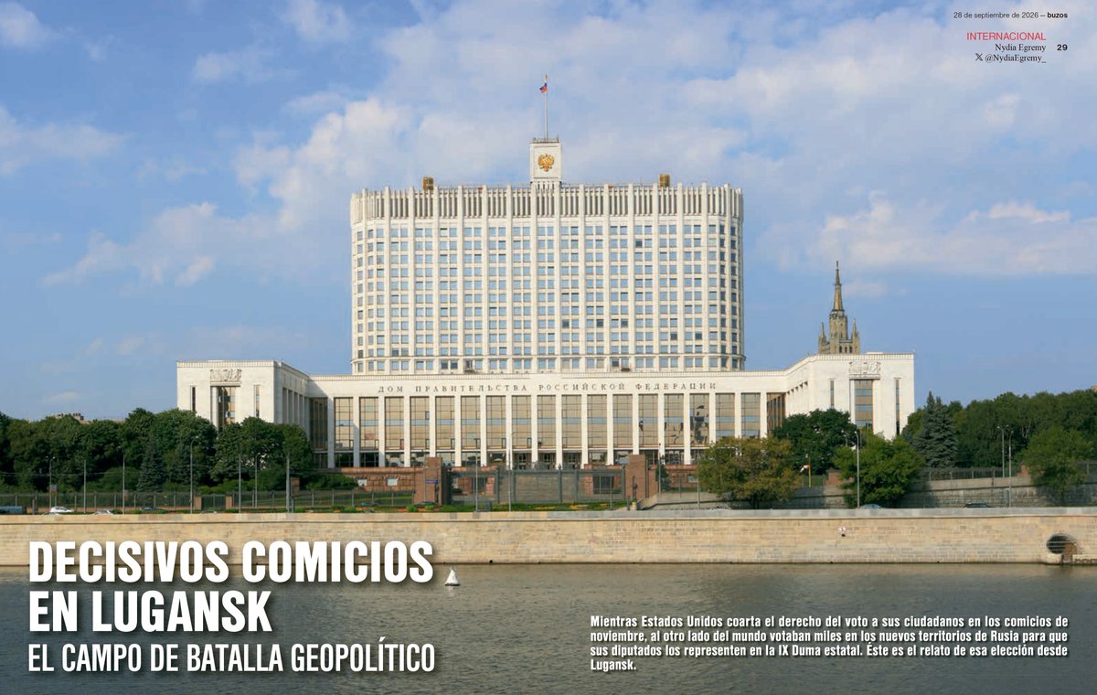 BuzosNoticias's tweet photo. 🔴#buzos | Decisivos comicios en Lugansk, el campo de batalla geopolítico
El resultado de lo ocurrido estos días seguirá teniendo un impacto político para Rusia, el este europeo y Washington mismo.
Lee más: https://t.co/xUnRzXutYU https://t.co/jTBgb2BvwO