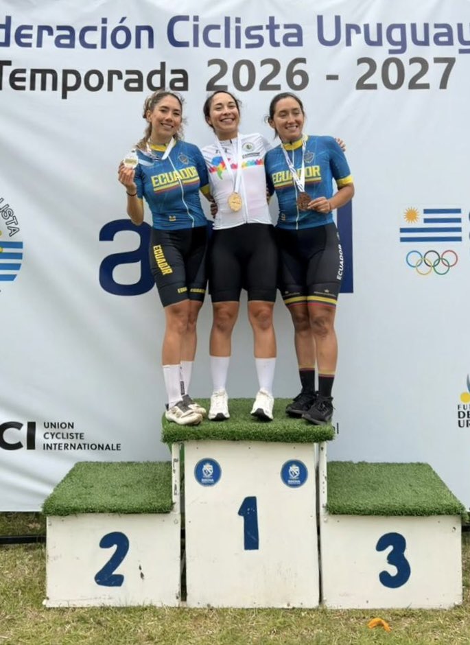 FedeCiclismoEcu's tweet photo. 🥈🥈🥉🥉 ¡Ecuador se lució en el XCO! 💪🇪🇨

El #TeamEcuador cerró su participación en el Campeonato Sudamericano de MTB con cuatro medallas:

🥈 Michela Molina — plata
🥉 Myriam Núñez — bronce
🥈 Benjamín Quinteros — plata
🥉 William Tobay — bronce

¡Felicitaciones, cracks! 👏 https://t.co/HpGteqdzCu