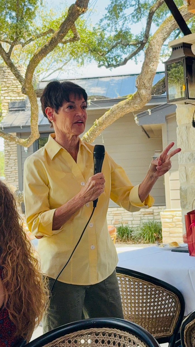 DonnaCampbellTX's tweet photo. It was great to spend Sunday afternoon in Wimberley with the Hays County Republican Women!

With Election Day right around the corner, I appreciated the opportunity to speak about the importance of staying engaged in our communities, knowing what is on the ballot, and making our voices heard at the polls.

Thank you to Cris Peterson and the Hays County Republican Women for the warm welcome and for all the work you do to keep voters informed and involved across Hays County!