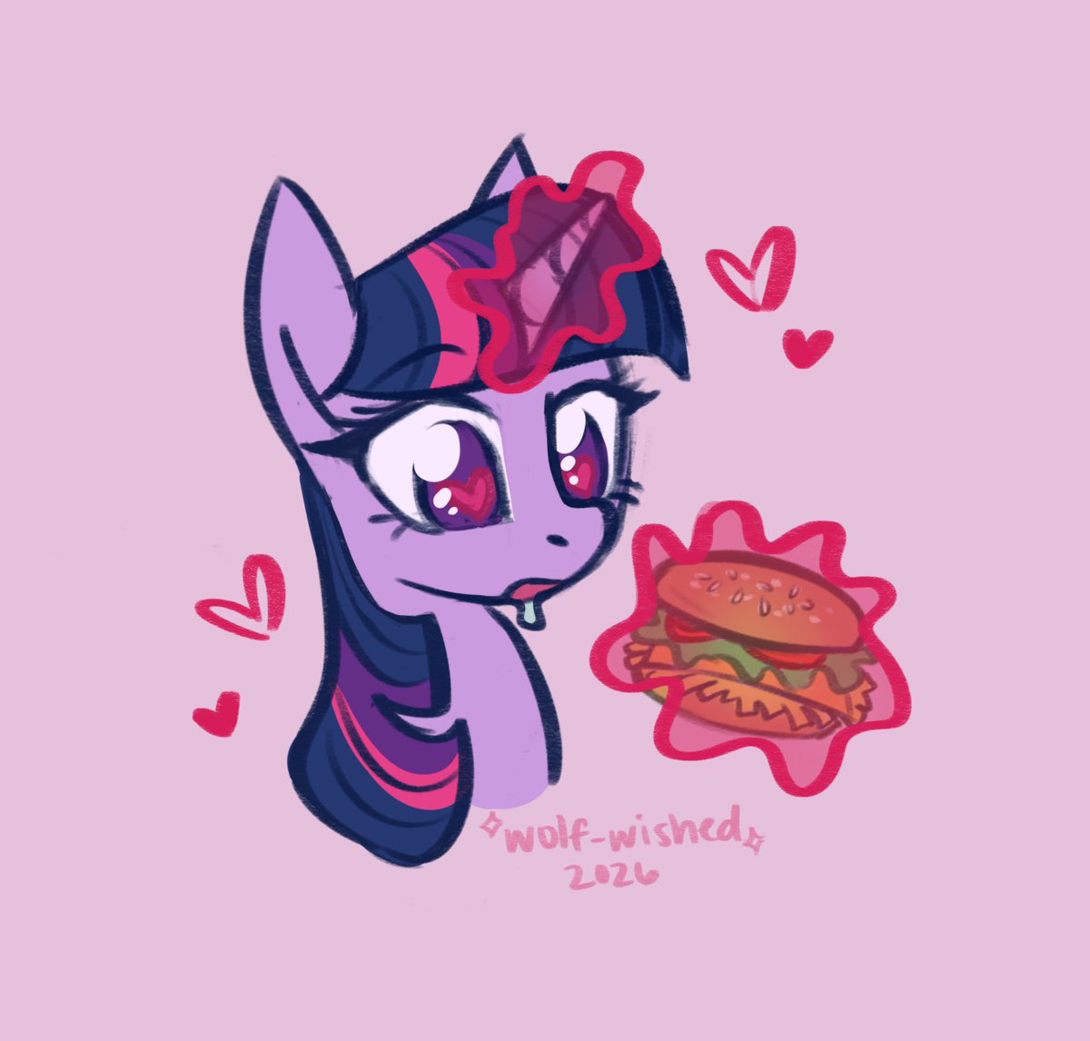 wolf_wished's tweet photo. Day 37 of drawing Twilight Sparkle every day! 🍔💖 https://t.co/yiC5FC3fbX