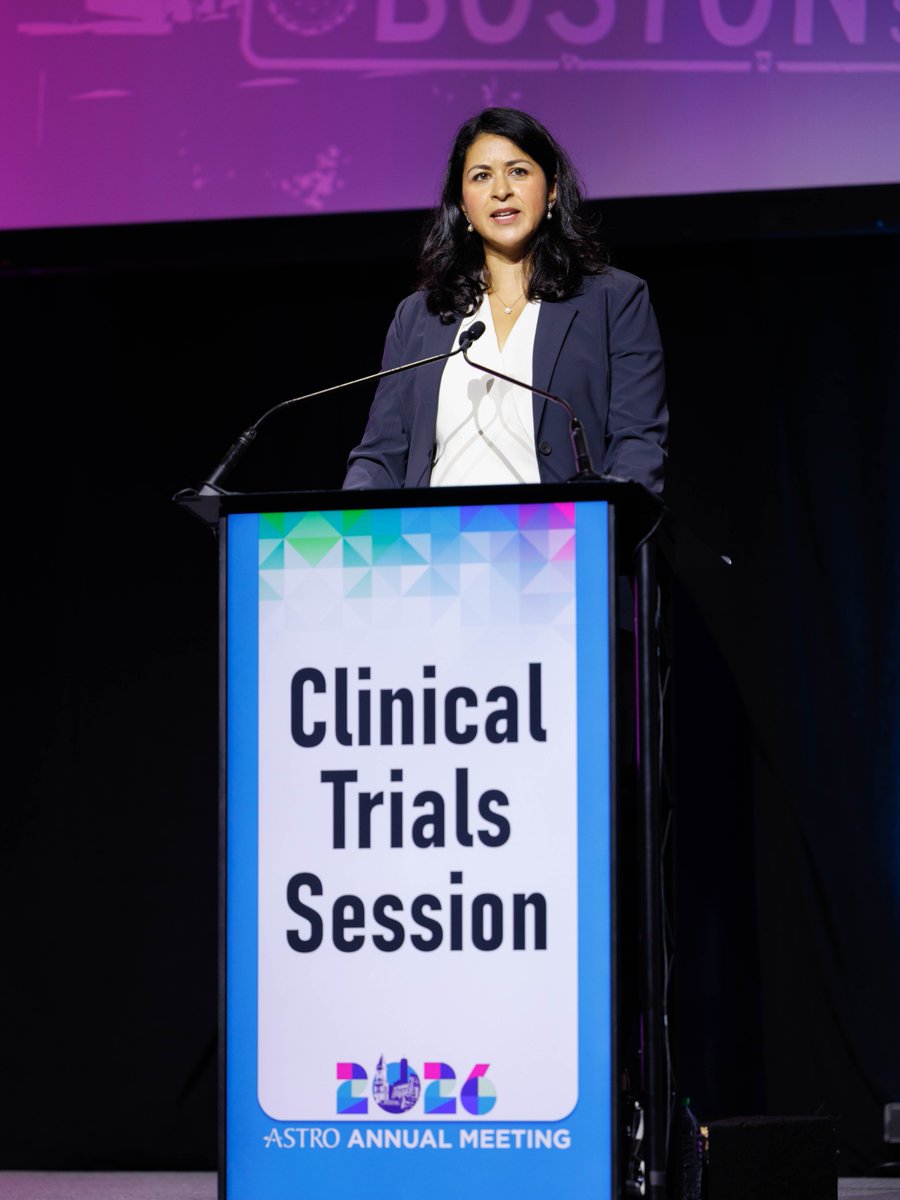 ASTRO_org's tweet photo. The highly anticipated #ASTRO26 Clinical Trials Session showcased important new evidence and emerging advances across radiation medicine, highlighting findings with meaningful implications for clinical practice.

Start planning your schedule for Day 3: https://t.co/dgnQauF9sf https://t.co/efeLdreU6H