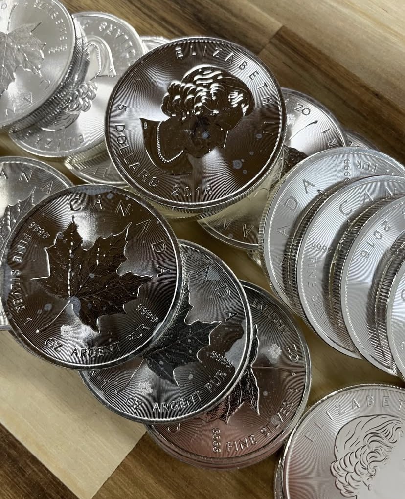 silverandgoldbu's tweet photo. 1oz Milky Maples
50 available 
$64 each plus shipping
#silvercoin #silvercoins #bullion #silverstacking #silverstacker #goles #silverbar https://t.co/ZPFVwTNFpm