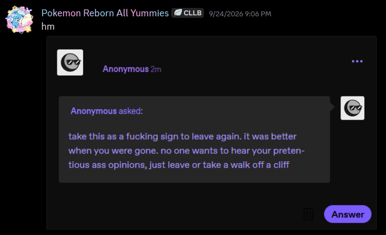 mewteorflower's tweet photo. don't wanna drag this out any longer so I'll make this quick. for the record I did receive this ask on my main non-bliss tumblr account after posting this https://t.co/o8v9VzZK0n