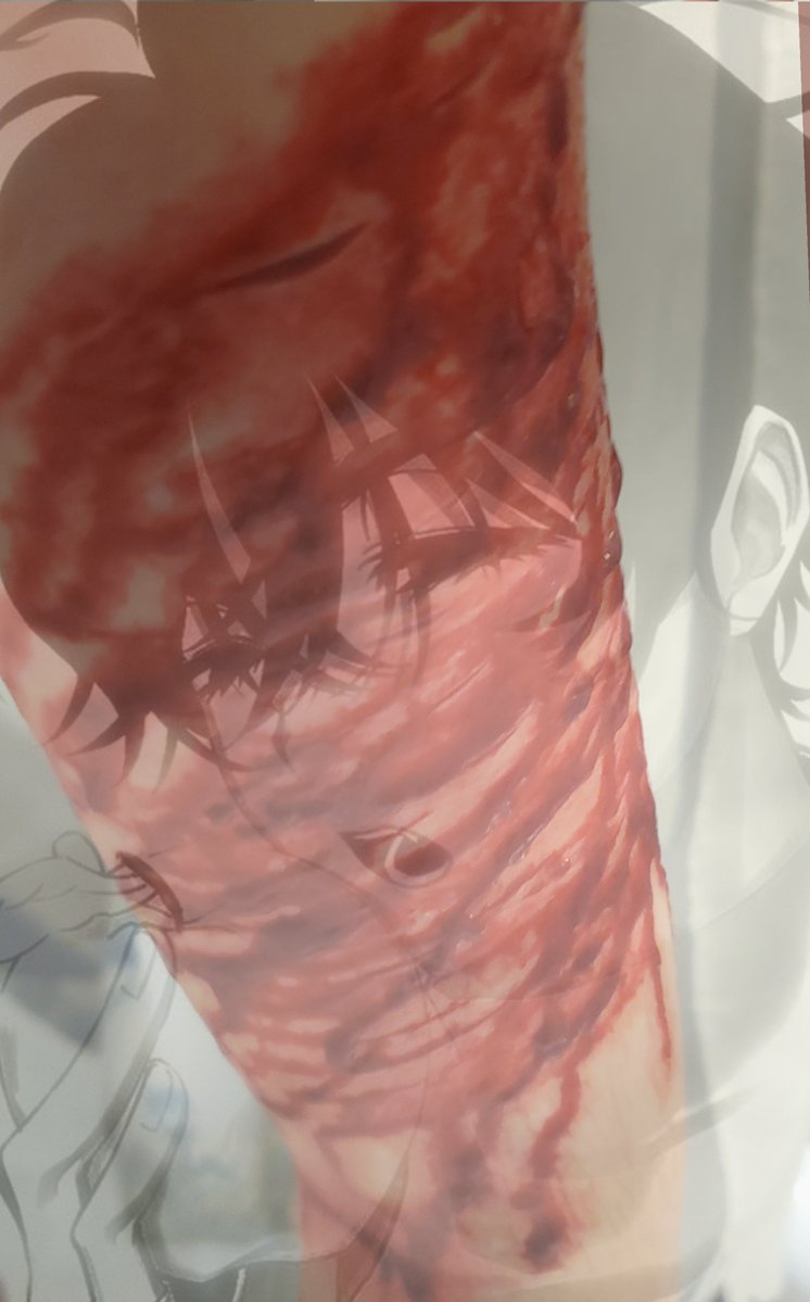 Naos0a's tweet photo. ALL FAKE SFX MAKEUP AI GENERATED NOT REAL AND NOT PROMOTING SELF HARM

I haven't done a proper sfx makeup in a while but I kinda like the result! 

#shhtwt #slittwt https://t.co/255sIMEKBm