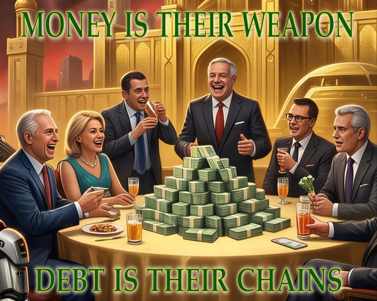 Jeanius559103's tweet photo. —Truth conspiracies.
Money is run by a criminal cartel! 🤑💀 https://t.co/igNmYp4kXs