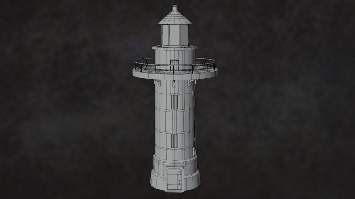 avptankpowerjc's tweet photo. Render/Wire - Sea Lighthosue Series Maritime Signal Channel G1 - N1. Asset 3D Building Model. #b3d, #blender,#unity,#cycles,#light,#lighthouse,#house,#sea,#ocean,#port,#land,#seaport,#maritime,#navigation,#channel,#signal,#tower,#towerlight. https://t.co/T8SpFORJgb