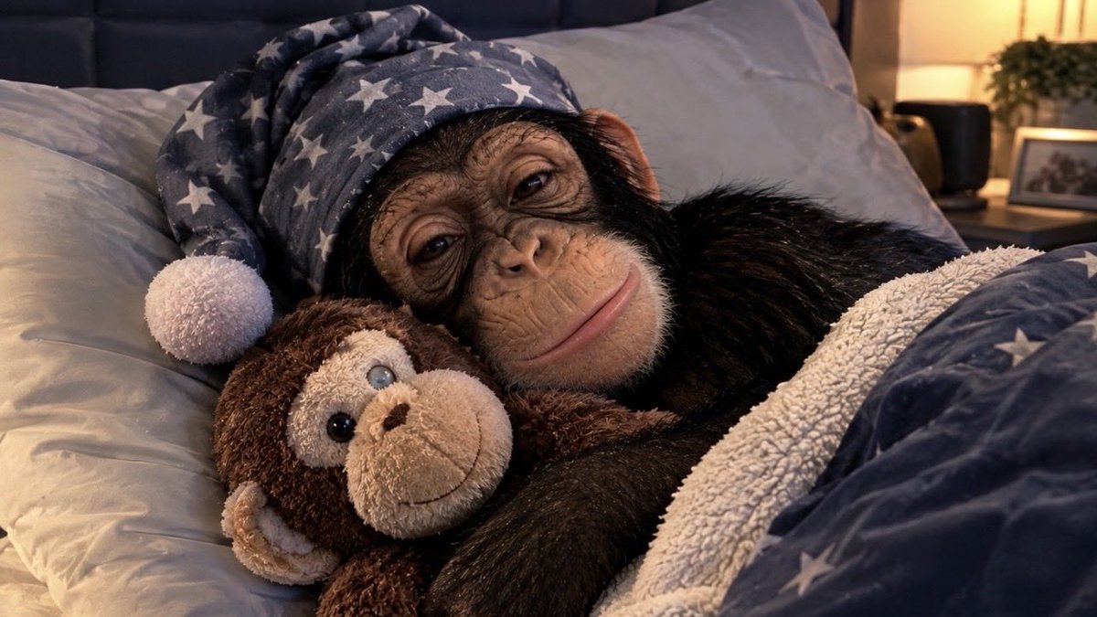 LUKA_monkey_'s tweet photo. 🌙 Good night, everyone! 🐒💤

Thank you for being here with Luka. ❤️
I hope tomorrow we wake up with even more followers and a bigger community! 🚀

Sleep well… Luka is going to bed with his favorite plushie. 🧸😴

See you tomorrow! 👋

#Luka #LukaMonkey #GoodNight https://t.co/936gNq2pcn