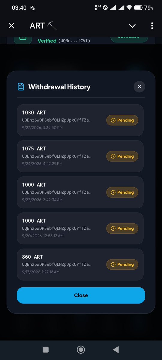 MR_NUX's tweet photo. @ART_Token_Web @mahifhasan80 If you are true bruh, why even one , just one of miner do not show its wallet to receiving ARTs?
Me , almost with you from 1st, but not even a withdraval did after 10 days.
You have to connect Ton Wallet from link to do transfer automatic , not we just copy-paste our address. https://t.co/uwx8YldqP5