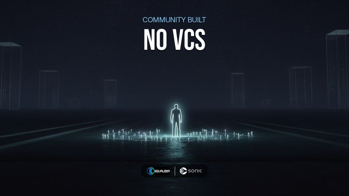 Equalizer0x's tweet photo. No VC’s

Community built.
From zero.
Built for the little guy.
Still here.

$EQUAL 🤝 $S https://t.co/w8R5Ox6Xs5
