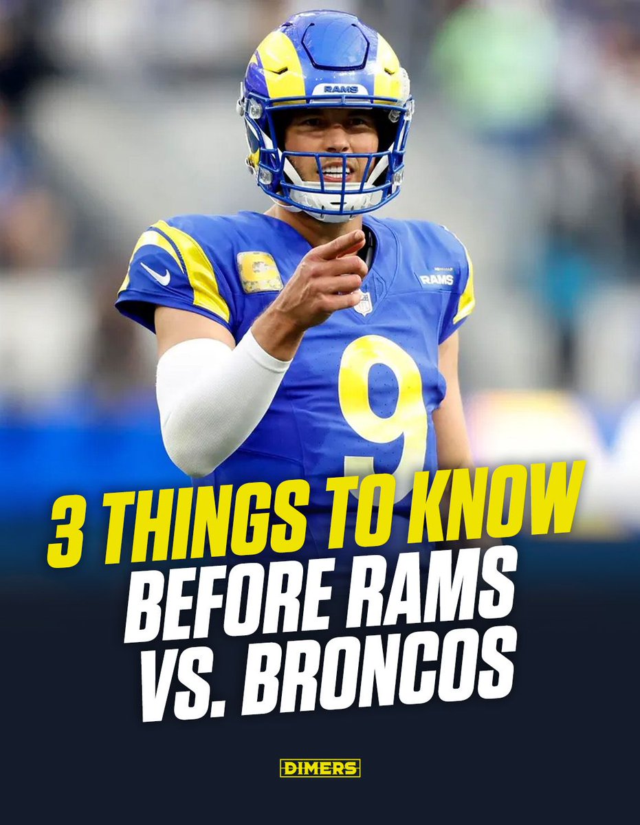 dimerscom's tweet photo. 3 Things to Know Before Rams vs. Broncos 🏈 

There are countless ways to bet on SNF.

See what the Dimers data says about these 3 popular narratives 📲 https://t.co/Ll3dyaiYYh