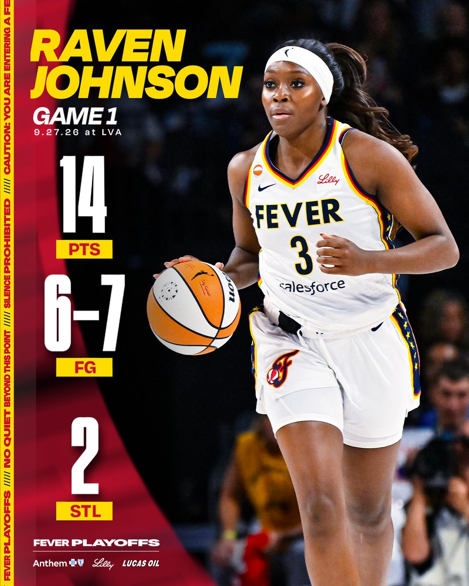 IndianaFever's tweet photo. Raven Johnson in her WNBA playoff debut. https://t.co/YResSxRBi2
