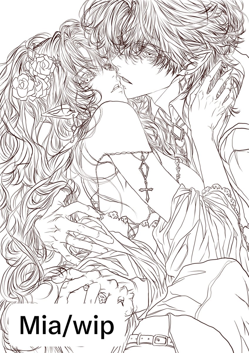 kuro666iukclv's tweet photo. 線画作業中✍️✨
カラーをつける前に、リクエスト描いていきます🥹
線画までは楽しいんだけどね…笑😂
OC｜Lilith &amp; Lucifer 🖤
선화 작업 중✍️✨
채색하기 전에 리퀘스트부터 그려나갈게요🥹
선화까지는 즐거운데 말이죠ㅋㅋ😂
#創作イラスト #オリジナルキャラクター #線画 #자캐 #창작그림 #선화 https://t.co/zLOMtX1EnU