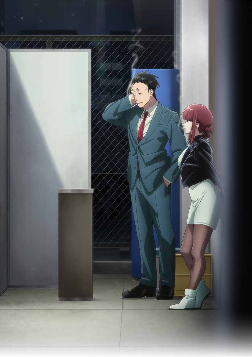 artemisia_prin's tweet photo. 観たアニメ
スーパーの裏でヤニ吸うふたり https://t.co/l5ositzufY