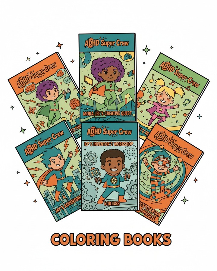 derrick_al587's tweet photo. ONE BUNDLE. FIVE SUPERPOWERS. UNLIMITED COLOR! The ADHD Super Crew Complete Collection includes all 5 coloring books plus an exclusive Certificate of Heroism. Regular: $64. 95
Bundle price: $39. 99—save $25! https://t.co/BQK0TILycF
