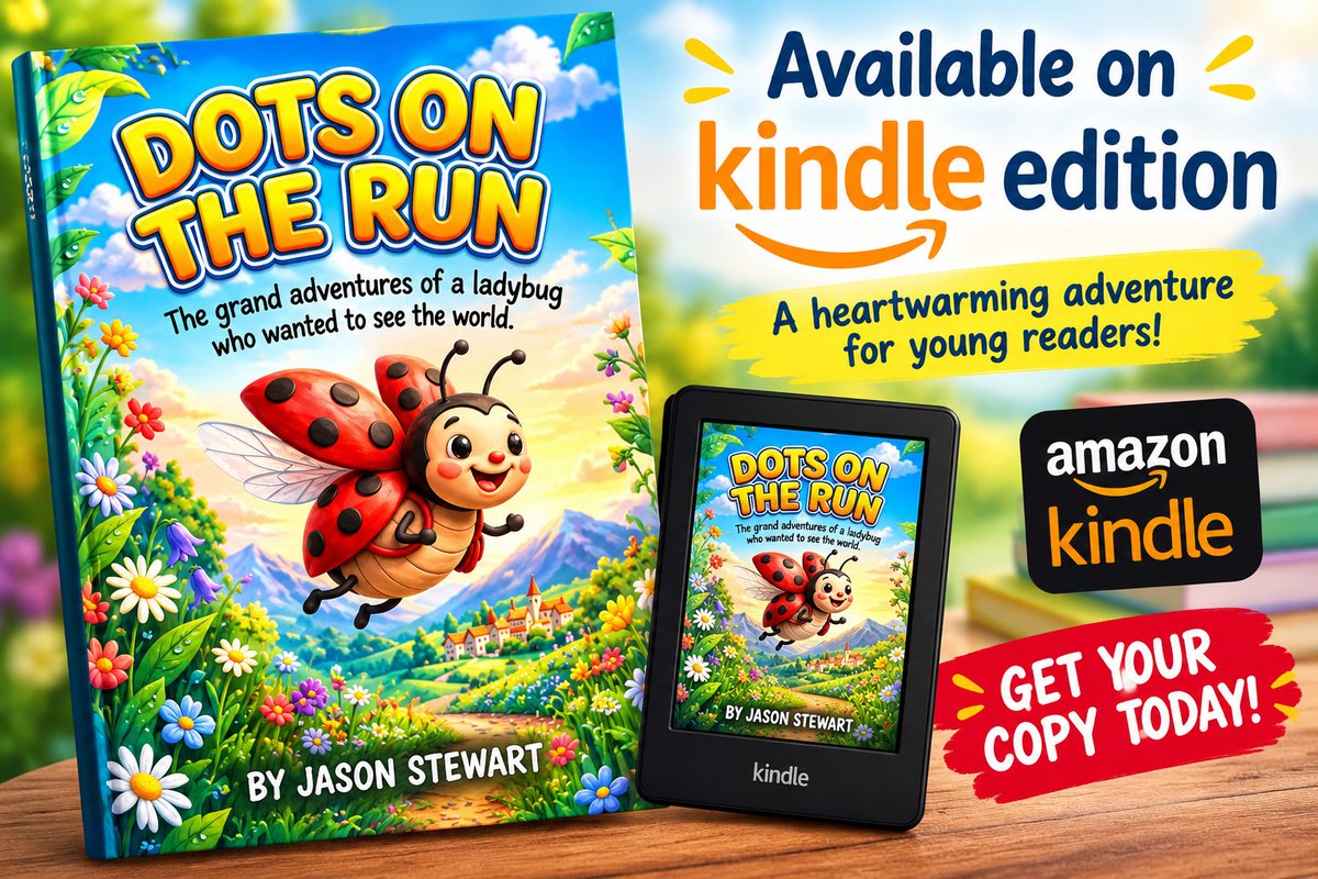 jeit222's tweet photo. Dots on the Run: The grand #adventures of a #ladybug who wanted to see the world
https://t.co/dAMGVtwyNQ https://t.co/pJXWpqnWQj