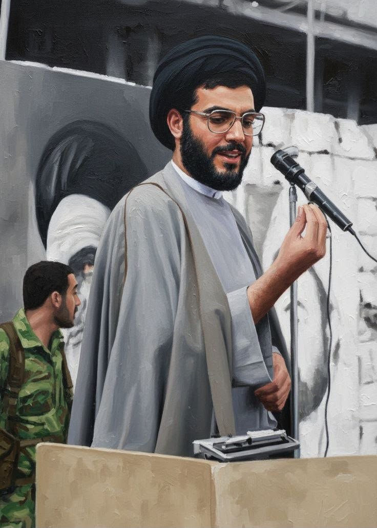 8g98_'s tweet photo. عرفناك زاهداً في دنيا الزوال، مقبلاً على سوح الشهادة بشوق العاشقين. سلام على شيبتك الخضيبة بالدماء، وسلام على روحك التي عرجت فداءً لكرامة المستضعفين ومظلومية الأمة.
#ذكرى_شهادة_سيد_المقاومة
#سيد_الجنوب https://t.co/3mCB7bfKUO