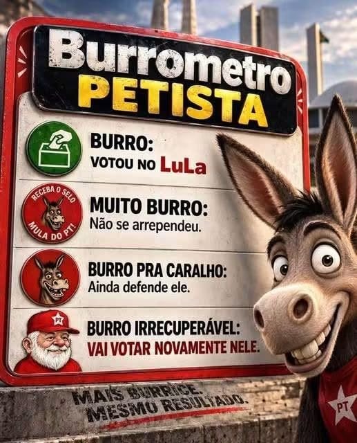 PatriaBrasil3's tweet photo. Nem desenhando o burro esquerdista muda seu voto... https://t.co/hXJvaKwTO4