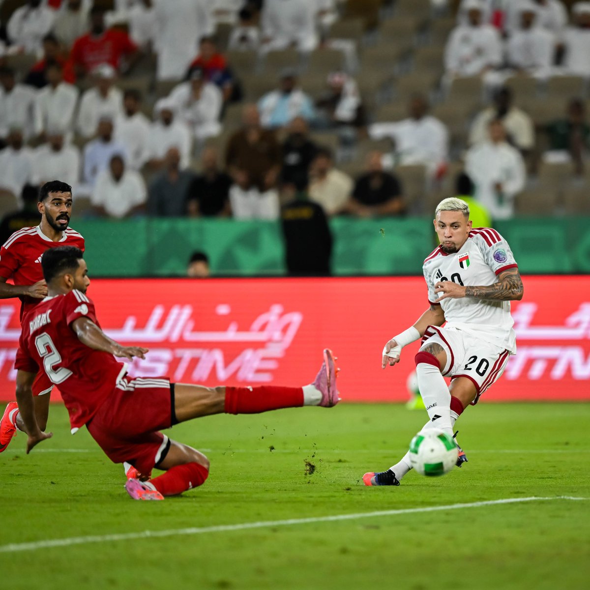 guilhermebala01's tweet photo. A dream come true and an unforgettable moment. 🇦🇪❤️

My national team debut and first goal in this jersey. I am so grateful to God for allowing me to experience moments like this, to my family for always being by my side, and to everyone who believes in me and is part of this journey.

Wearing this jersey is an honor; representing this country is a privilege. May this be just the beginning of a beautiful story. Gratitude 🙏🏼🇦🇪