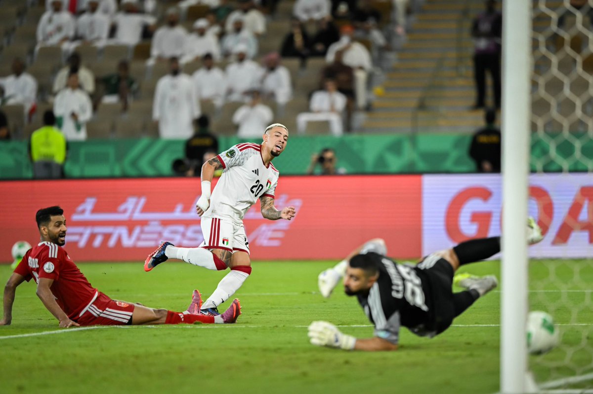guilhermebala01's tweet photo. A dream come true and an unforgettable moment. 🇦🇪❤️

My national team debut and first goal in this jersey. I am so grateful to God for allowing me to experience moments like this, to my family for always being by my side, and to everyone who believes in me and is part of this journey.

Wearing this jersey is an honor; representing this country is a privilege. May this be just the beginning of a beautiful story. Gratitude 🙏🏼🇦🇪