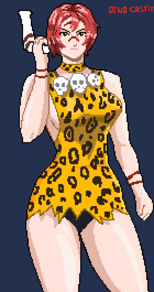 Alejand_Tami's tweet photo. Regina with caveman suit
#dinocrisis  #pixelart https://t.co/55icBcov7E