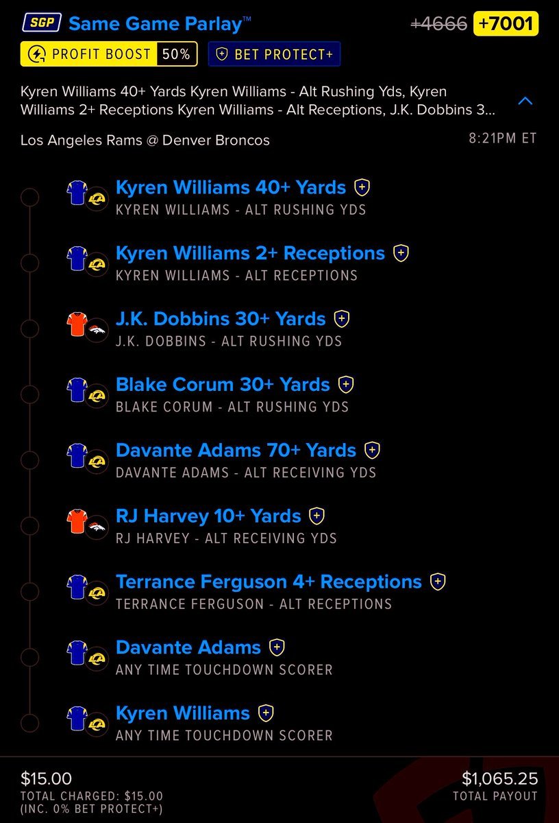 parsaa775's tweet photo. SNF 🏈🔥

Tail —> https://t.co/pxiDPK7zDr

#NBA 🏀 | #WNBA | #CBB 🏀 |  #PrizePicks 🔐 | #PROPS | #POTD 📋 | #Picks | #MLB ⚾ | #Gambling𝕏 | #Parlay @Playbook
#Sportsbetting #NFL   
#DraftKings #Fanduel https://t.co/bxNAOmIoKE
