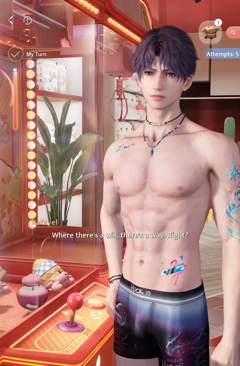 PufferFishieYu's tweet photo. The only one who gets to hog the crane machine and sulk after getting nothing is him 😤💕 At least he's buying me extra rounds to play 😌 https://t.co/ljx1xgCzwj