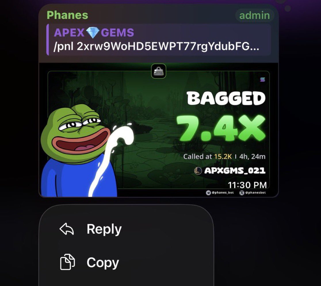 DogeMaverickn's tweet photo. 7x since my call on $BAGGED.

CA:
2xrw9WoHD5EWPT77rgYdubFGCxySPQxtbP69XWmU8eBM

#Solana #SolanaMemecoins #Memecoin #FOMO https://t.co/ekTiLKZcmE