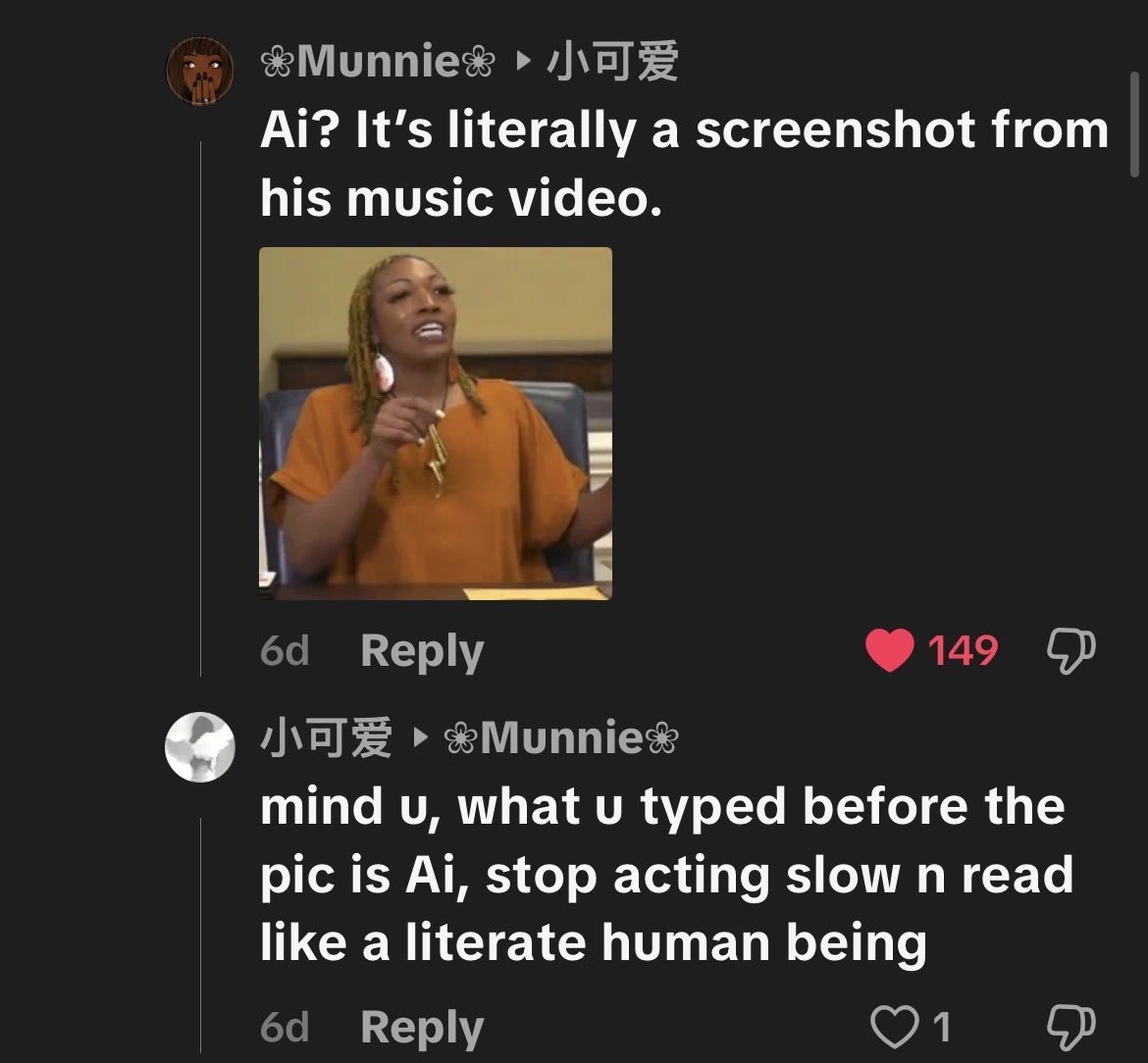 Desirehxnc's tweet photo. Y’all think AI invented the damn em dash?? No wonder why kids are illiterate asf now https://t.co/g7ssSf6Asz