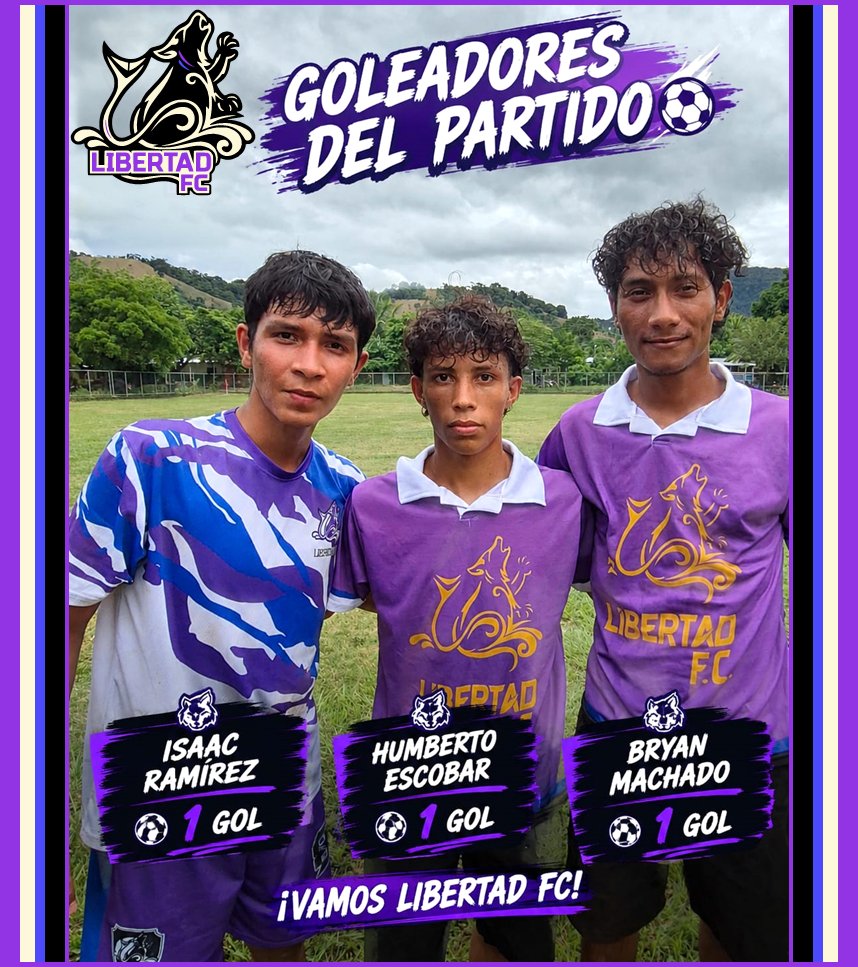 LibertadFCLobos's tweet photo. Resultado Final en la cancha 2 DE MAYO .
C.D. INTER 2 de Mayo  3 VS 3  Libertad F.C.
Un punto de visita en nuestro debut! 💜🐺⚽️🌴
#AscendiendoConLaMarea #ElSalvador https://t.co/SFk7aKP8zH