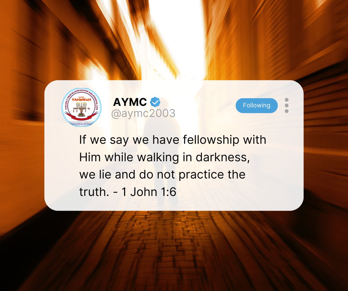 aymc2003's tweet photo. Knowing Elohim should change how we walk.

We all stumble, but we shouldn't make peace with what the ADONAI calls us to leave behind.

Bring the hidden things into the light.

Real fellowship with Elohim changes our direction.

#DailyDevotion #WalkInTheLight #WalkWithElohim https://t.co/yNj0LN3pU2