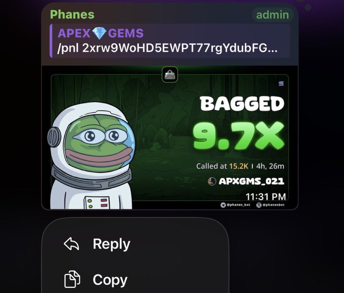 DogeMaverickn's tweet photo. 9.7x since my call on $BAGGED.

CA:
2xrw9WoHD5EWPT77rgYdubFGCxySPQxtbP69XWmU8eBM

#Solana #SolanaMemecoins #Memecoin #FOMO https://t.co/zp8UgTgpuM