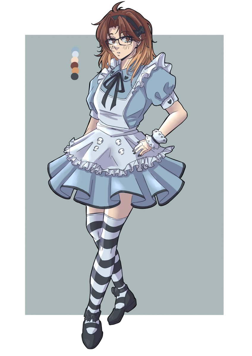Surien_art's tweet photo. Bonus! My OC Adeline as Alice! 🌻❤️ https://t.co/KlnYJrgQIq