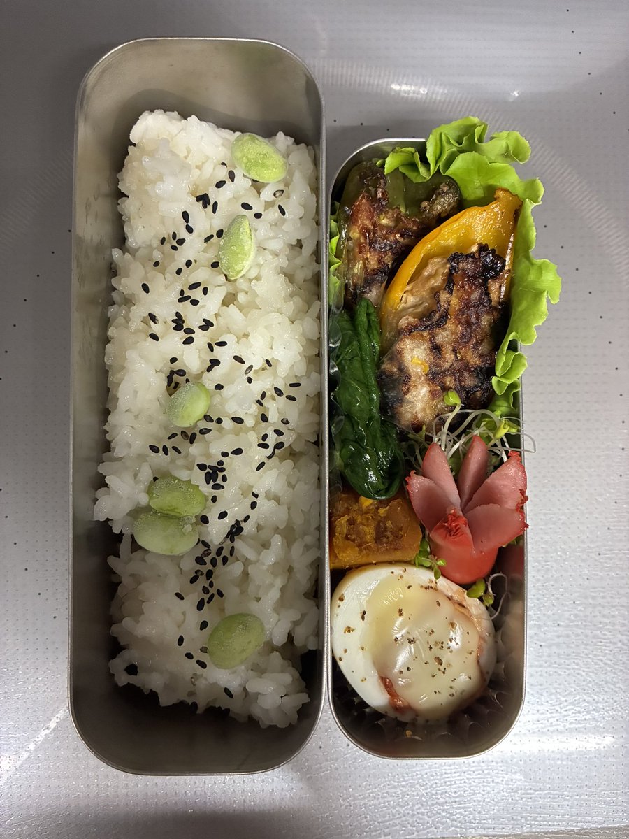 Obasan0141's tweet photo. #hakoyabento #lala弁当 #THERMOS #スリム弁当箱 #高校生弁当 #弁当記録 #お弁当作り楽しもう部 https://t.co/aWFqSO0iVW
