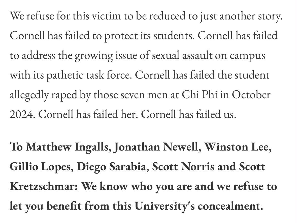 lanikaps's tweet photo. this is why journalism and student journalism is so necessary and important. so proud of these cornell students for their bravery https://t.co/NFgvTkyjOP