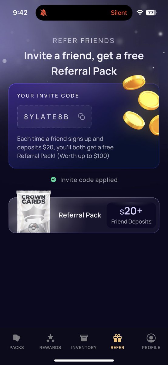sportscapsally's tweet photo. Hello everyone!!! Sharing my ref code for CrownCards please download and use my referral code we both get a free pack!!!

8YLATE8B
#crowncards #digitalpacks https://t.co/ND4JU68VvR