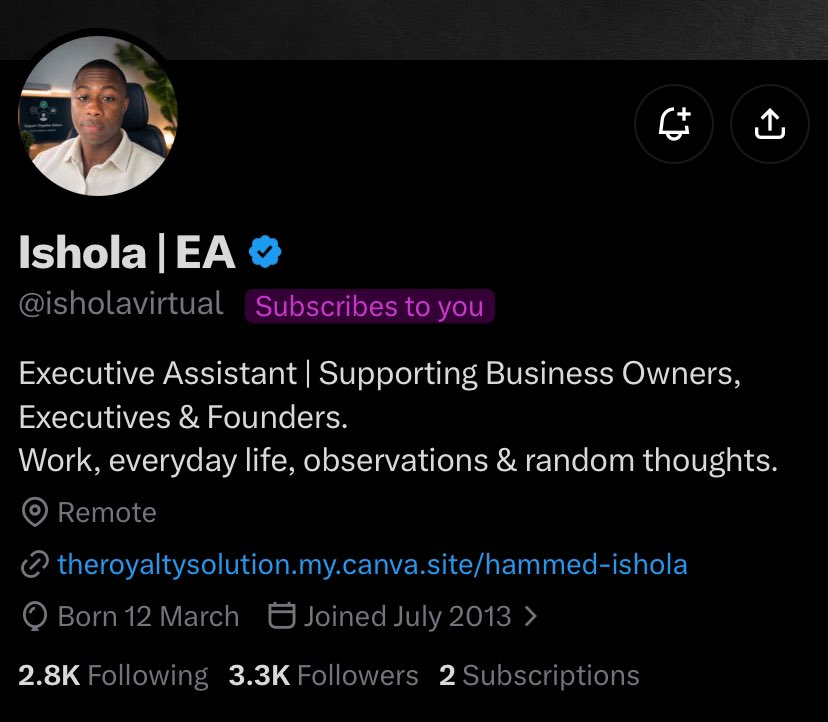 Ayoinfinite01's tweet photo. Big shoutout to my latest subscribers🫶🏼❤️
@isholavirtual @aliyuburuku @AlheriThoughts @mobile_spa_seri 

Appreciate y'all for the support fr. Please connect with them too❤️

Welcome to the Infinite Circle ♾️❤️ https://t.co/hElTTMkpmf