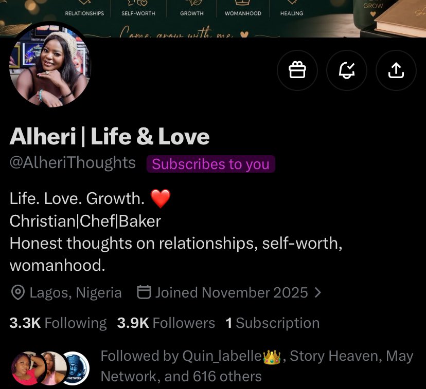 Ayoinfinite01's tweet photo. Big shoutout to my latest subscribers🫶🏼❤️
@isholavirtual @aliyuburuku @AlheriThoughts @mobile_spa_seri 

Appreciate y'all for the support fr. Please connect with them too❤️

Welcome to the Infinite Circle ♾️❤️ https://t.co/hElTTMkpmf