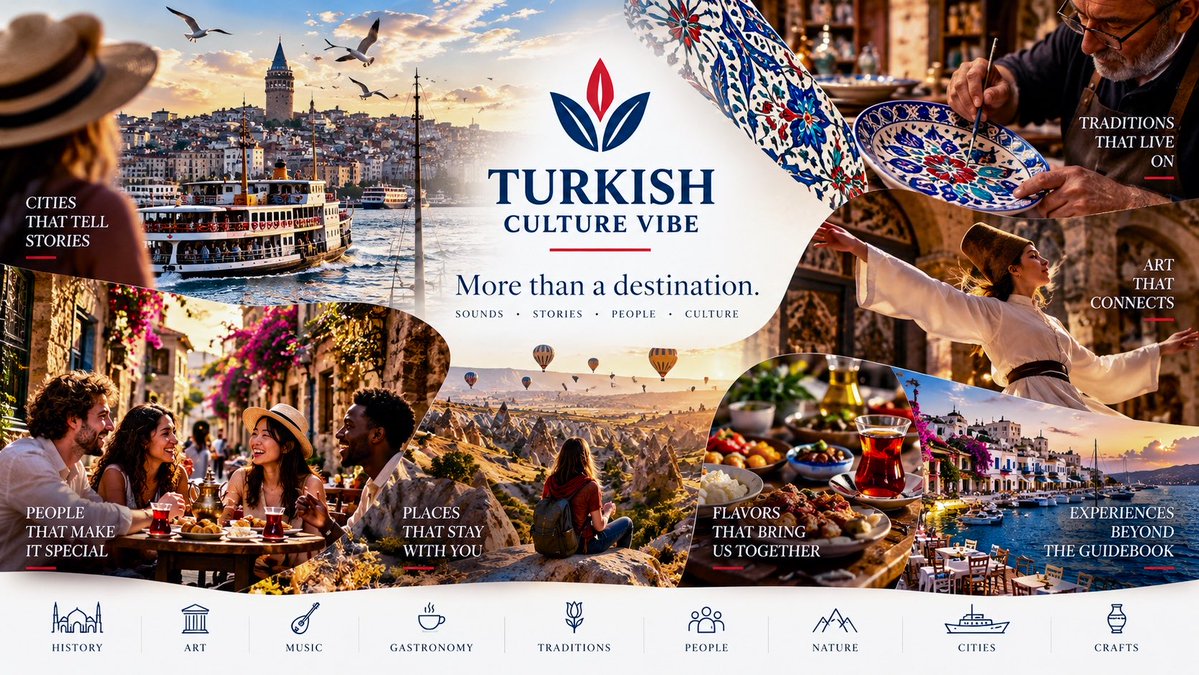TurkishCultureV's tweet photo. Türkiye is more than a place to visit. 🇹🇷

A sound. A story. A shared table. A craft. A city.
Sometimes, discovering a culture means finding a connection.

More than a destination.
A culture. A feeling. A connection.

#TurkishCultureVibe #Türkiye https://t.co/25bo59FPmC