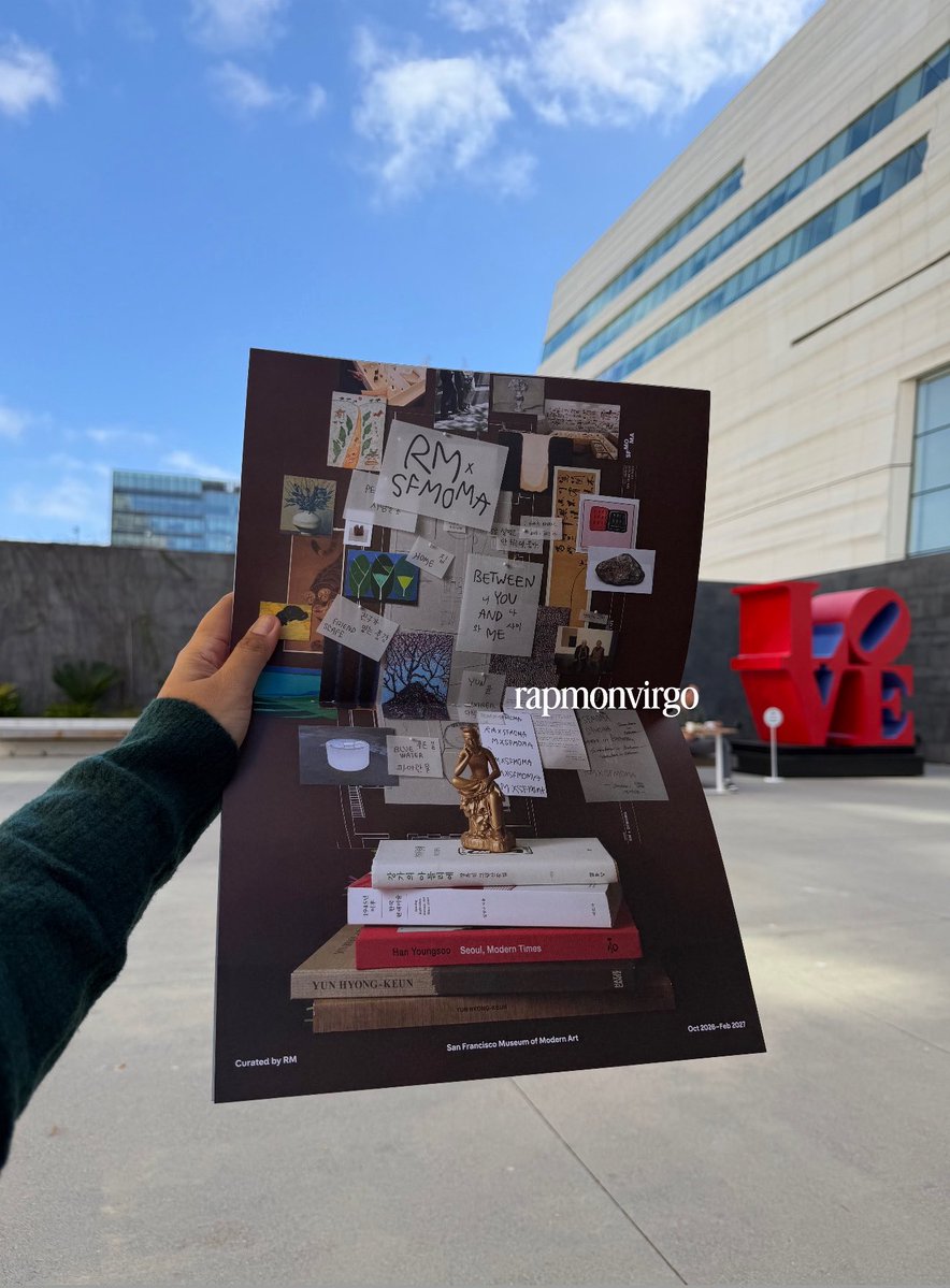 rapmonvirgo's tweet photo. Pickup my membership magazine and the opening ticket 💙✨ #RMxSFMOMA https://t.co/gjsuRwafPp