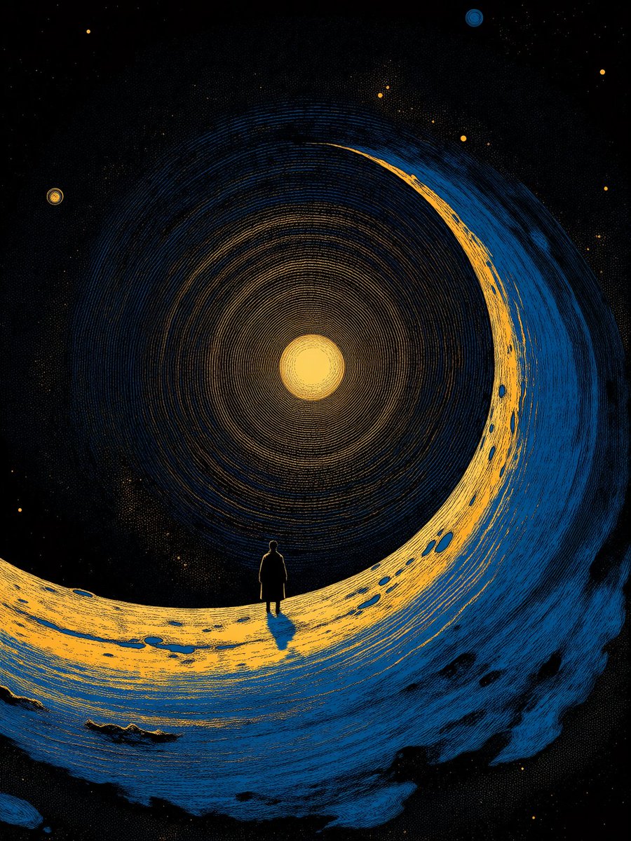 DedgoroArt's tweet photo. Wandering the edges of the universe 🌌

#aiart #scifi https://t.co/2ETVRxLPuF