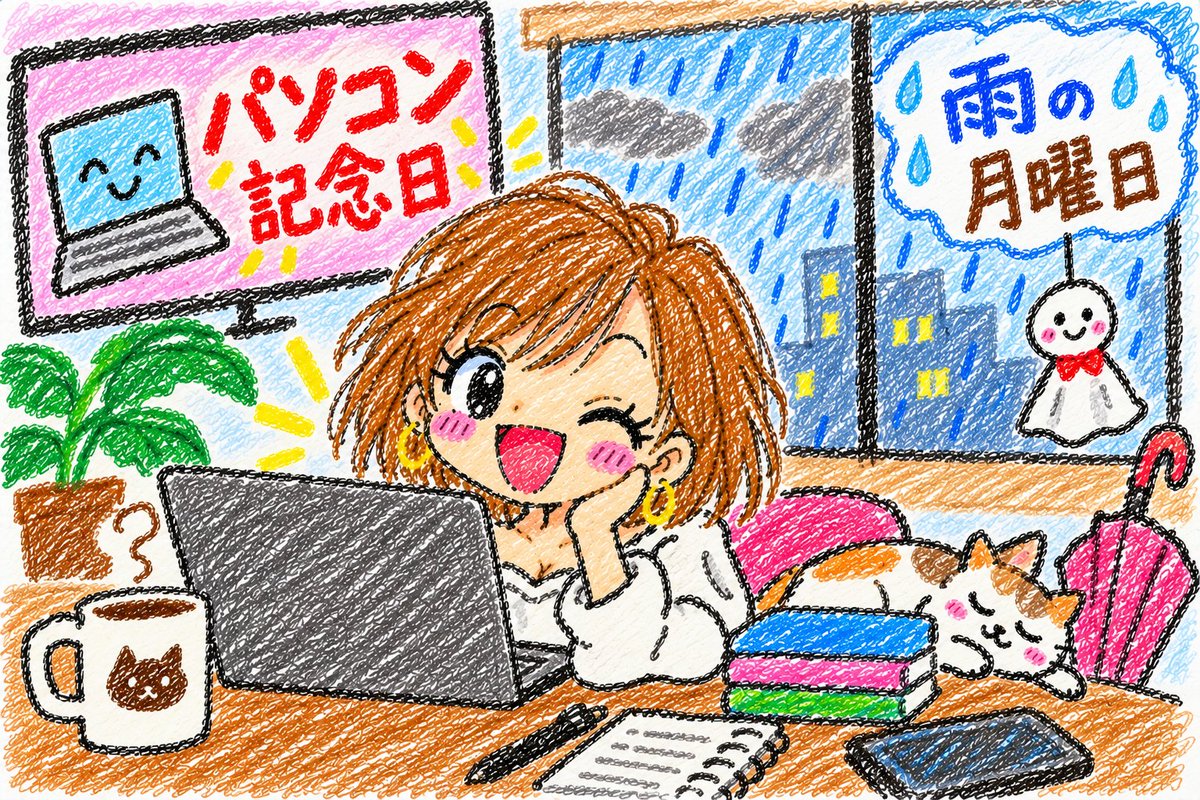 fwjd2203's tweet photo. 雨の月曜日×パソコン記念日、朝から配牌しぶすぎ〜☔️💻🤣
でもPC開いたら仕事リーチ！
コーヒーをドラにして一局ずつ片づけよ✨
月曜勢、一緒にツモってこ〜���

ジョージア カフェラテ
https://t.co/RKwl3HjJTE

#パソコン記念日 #雨の月曜日 #PR https://t.co/ittFAbvgXC