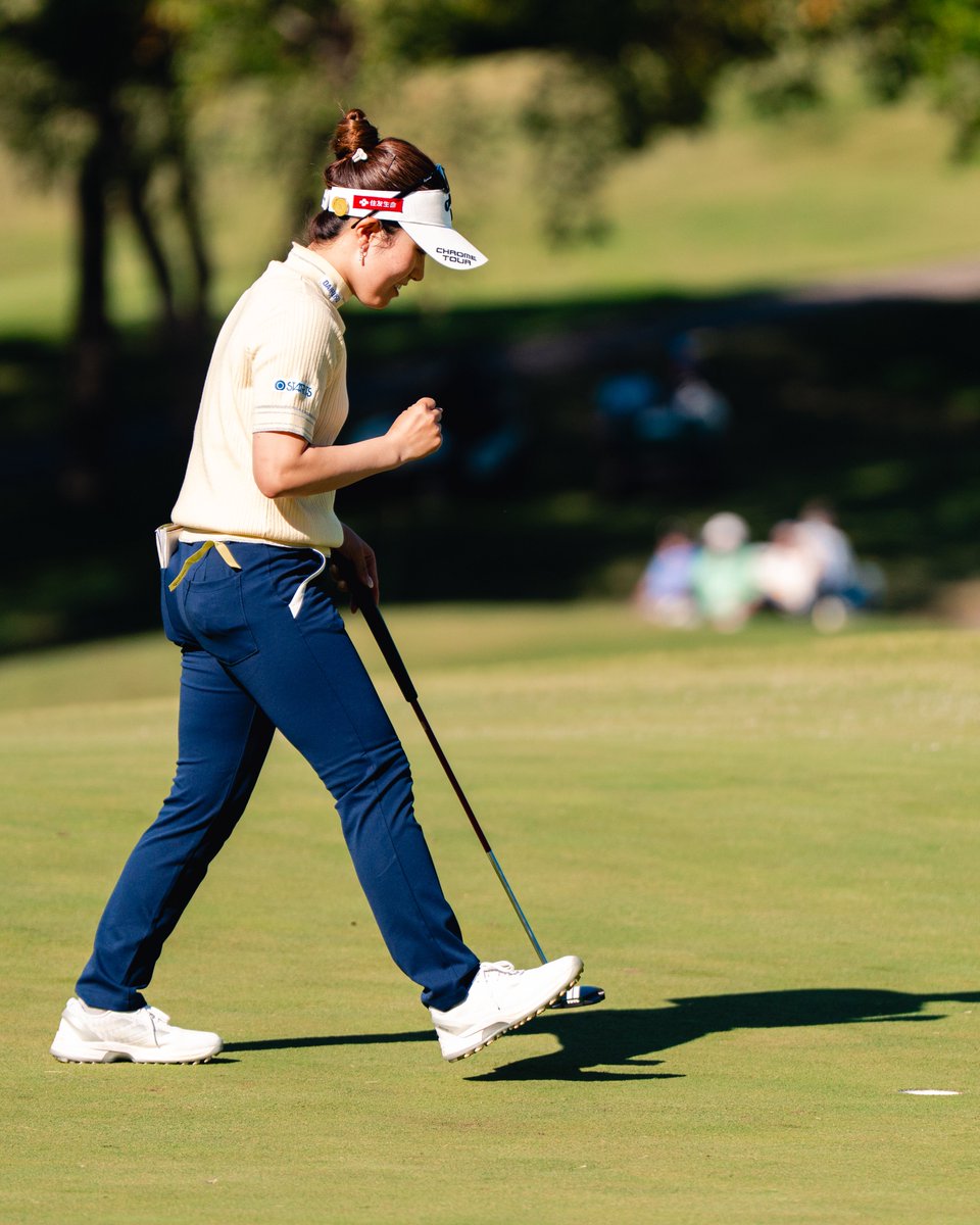 LPGA's tweet photo. #CheersToTheChamp Yuna Nishimura has earned herself a spot in the 2027/27 @HiltonGrandVac Tournament of Champions with a win at the Walmart NW Arkansas Championship ✨ https://t.co/ZQ7BAsBr0Z