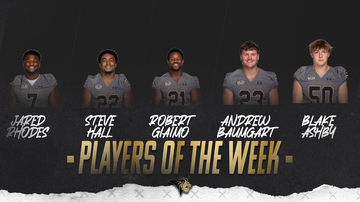 LindenwoodFB's tweet photo. Week 5 Players of The Week

#GoLions | #BurnTheWood https://t.co/P5ec4nxL61