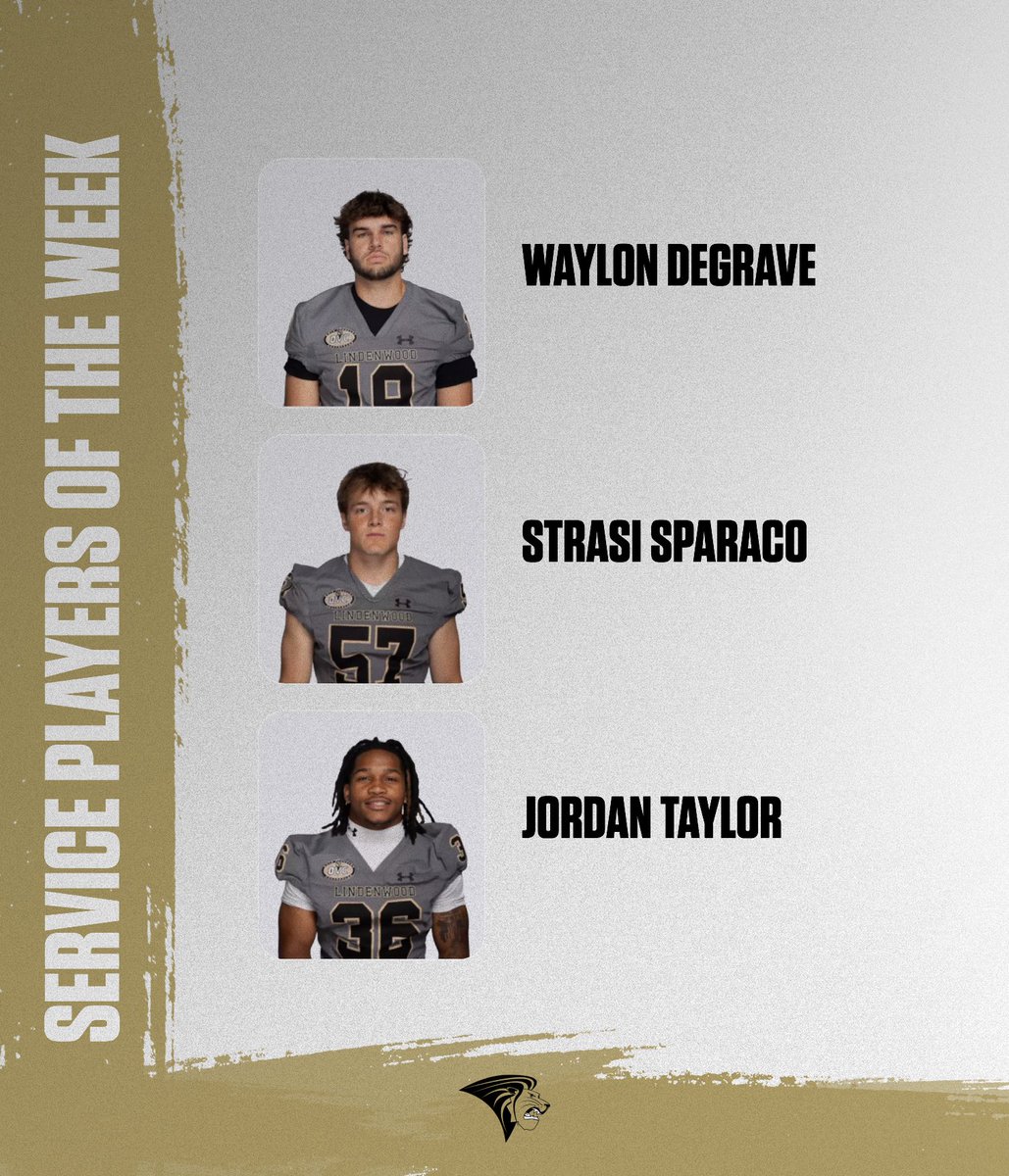 LindenwoodFB's tweet photo. Week 5 Players of The Week

#GoLions | #BurnTheWood https://t.co/P5ec4nxL61
