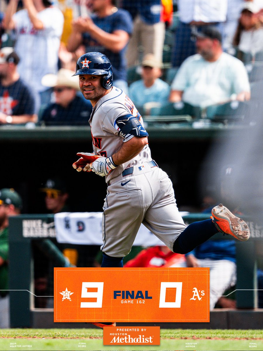 astros's tweet photo. POSTSEASON BOUND 🙌

#ChaseTheFight x @MethodistHosp https://t.co/UuCdPIxHCQ