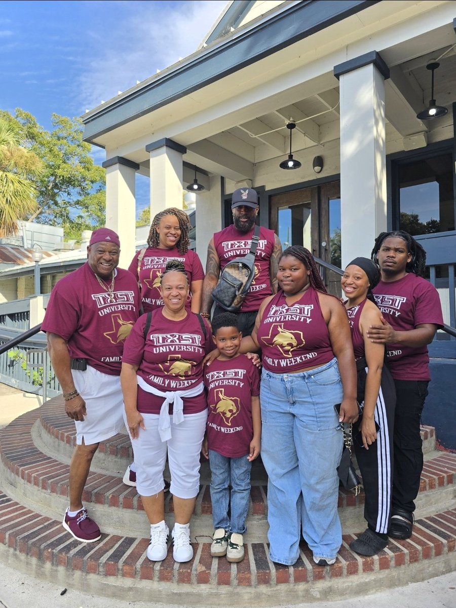 MsLDMac's tweet photo. Another TXST Family Weekend in the books! ❤️🐾 Good food, football, outlet shopping & we gave my daughter her car! 🚗🎉 She wanted us to hit the club too, but we didn’t make it. 😂 Maybe next year! Fun times as always! ❤️ #TXST #FamilyWeekend https://t.co/eCJpMSi0Nn