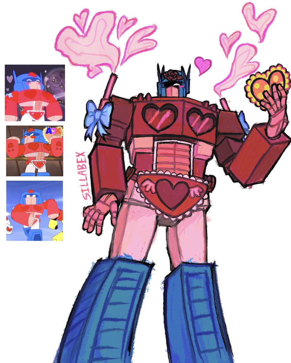 sillyabex's tweet photo. flirtimus prime from valentine formers 💌 #optimusprime #transformers #Maccadams https://t.co/z8XofxXR7a